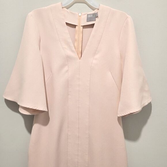 ASOS flutter sleeve 👗dress,  front slit. Size 0 - Picture 4 of 11